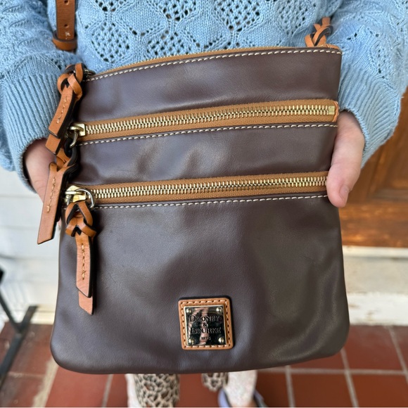 Dooney & Bourke Brown Crossbody - Picture 1 of 6